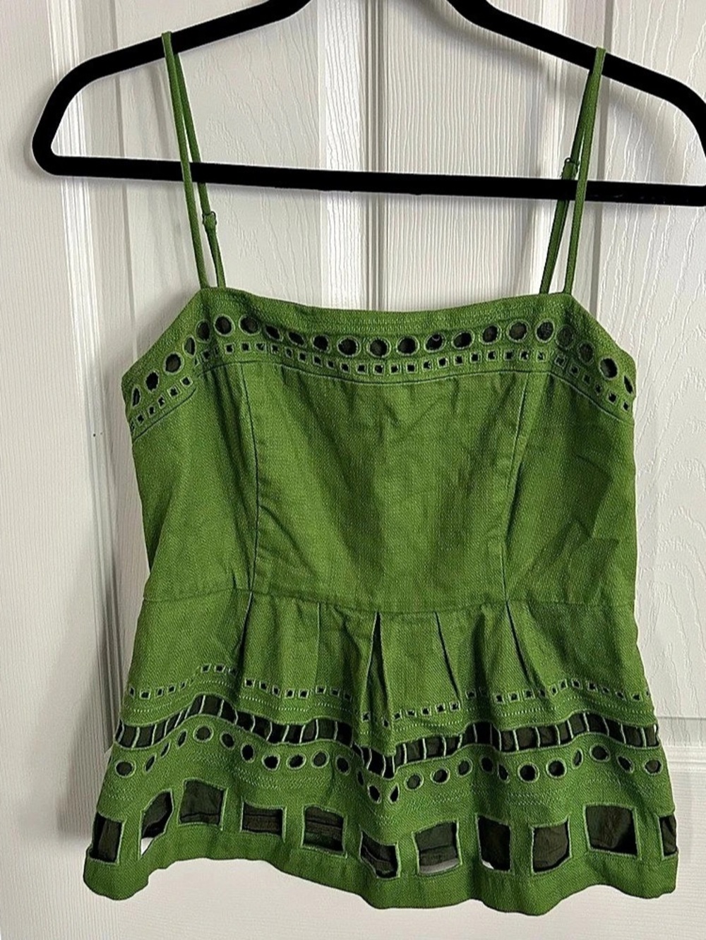 Maeve Green Cutout Camisole Size 4 Like New